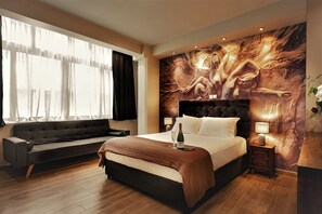 Superior Double Room, 1 Queen Bed | Premium bedding, pillowtop beds, in-room safe, individually decorated - Pallada Athens Boutique Rooms & Apartments (Athens)