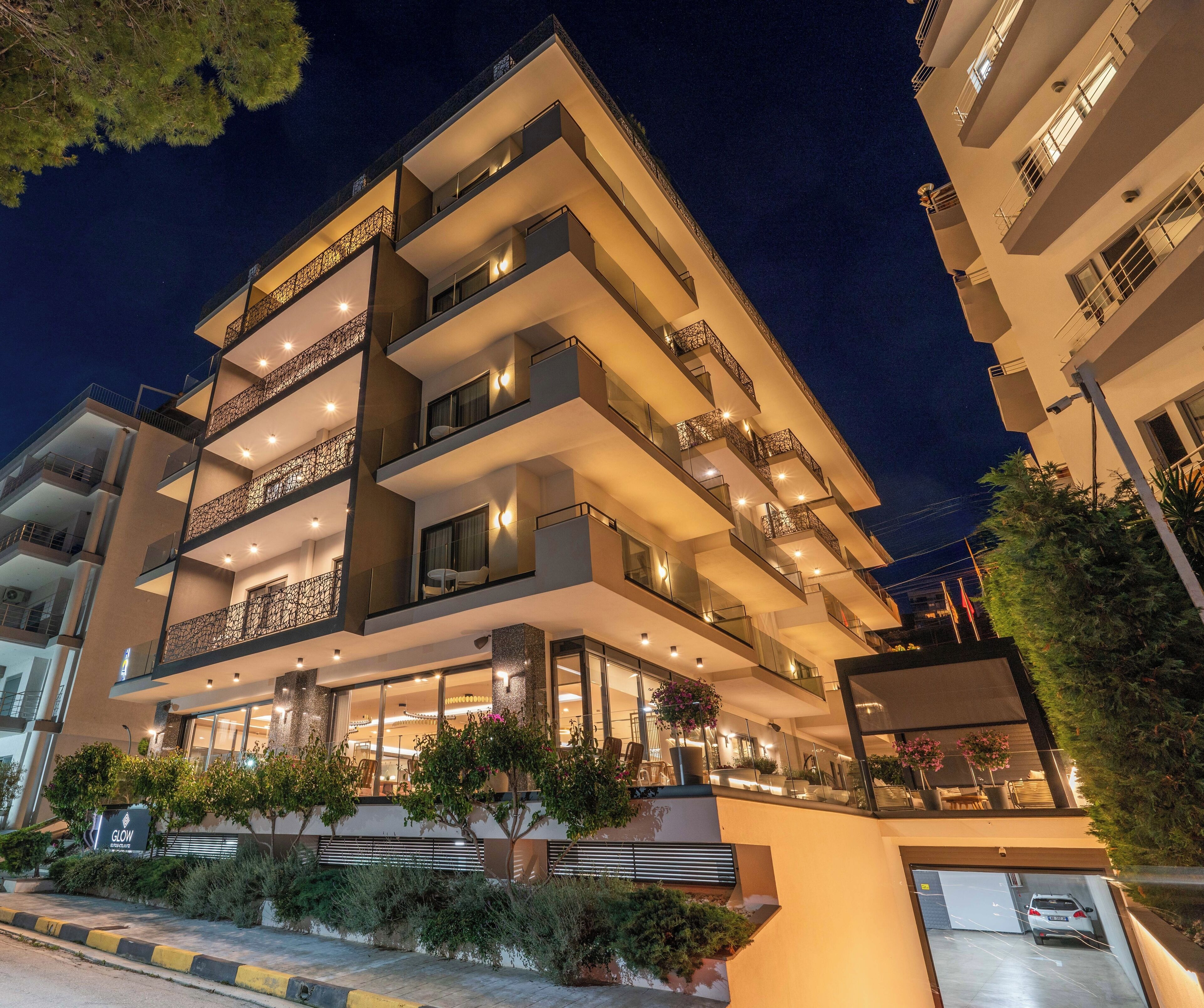 front of property – evening/night