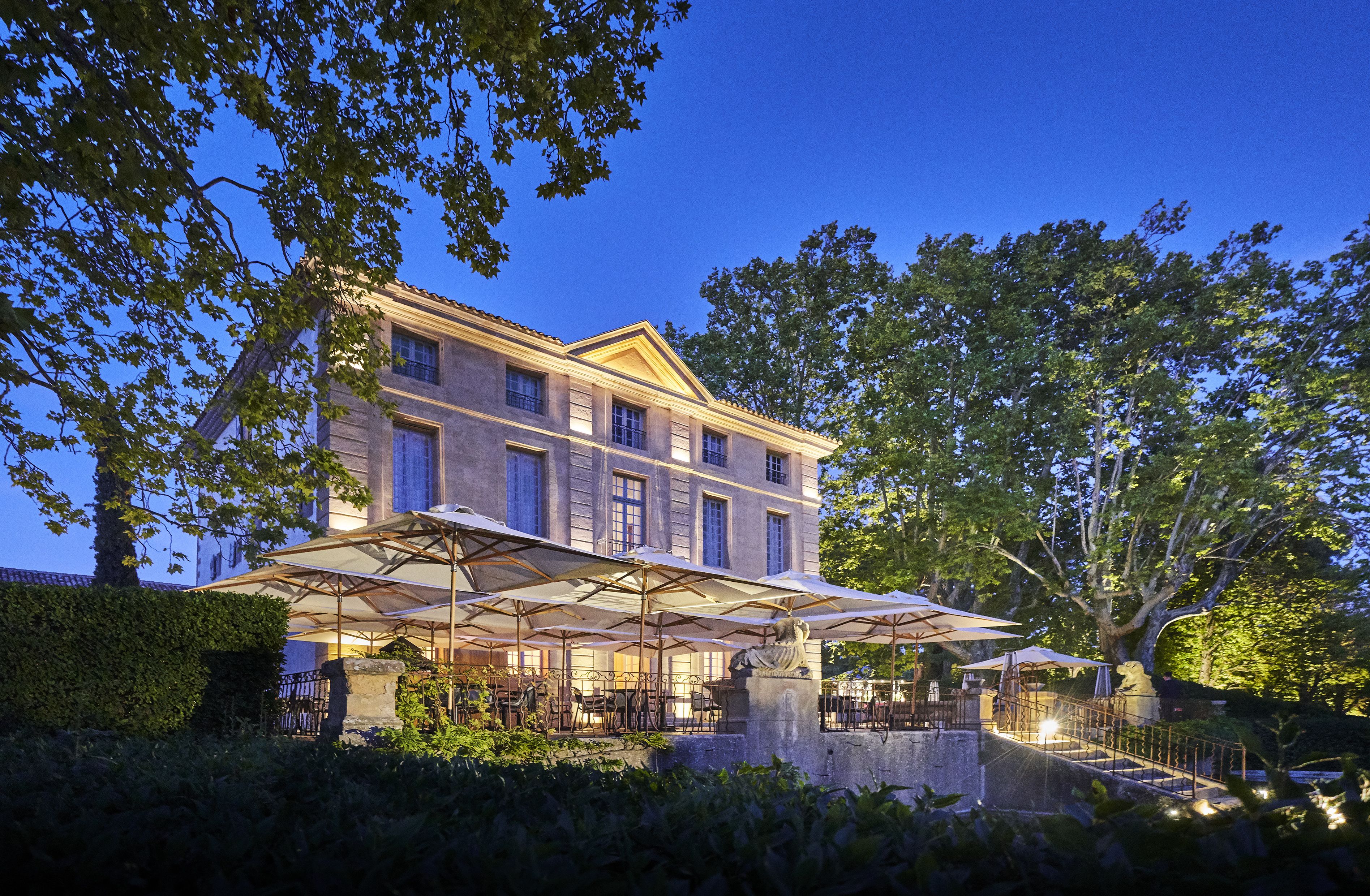 front of property – evening/night