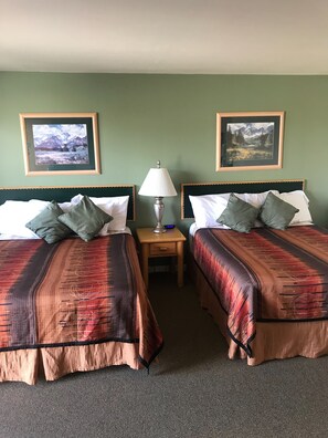 Basic Double Room, 2 Queen Beds, Non Smoking, Mountain View