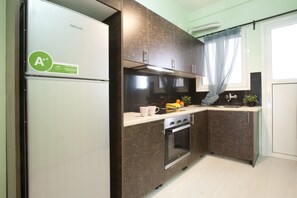 Appartement | Cuisine privée | Réfrigérateur, four, cafetière/bouilloire, bouilloire électrique