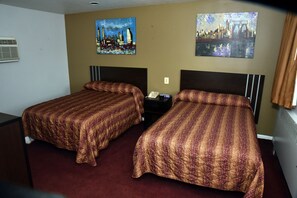 Room, 2 Double Beds | Blackout drapes, soundproofing, free WiFi, bed sheets - Swan Motel (Linden)
