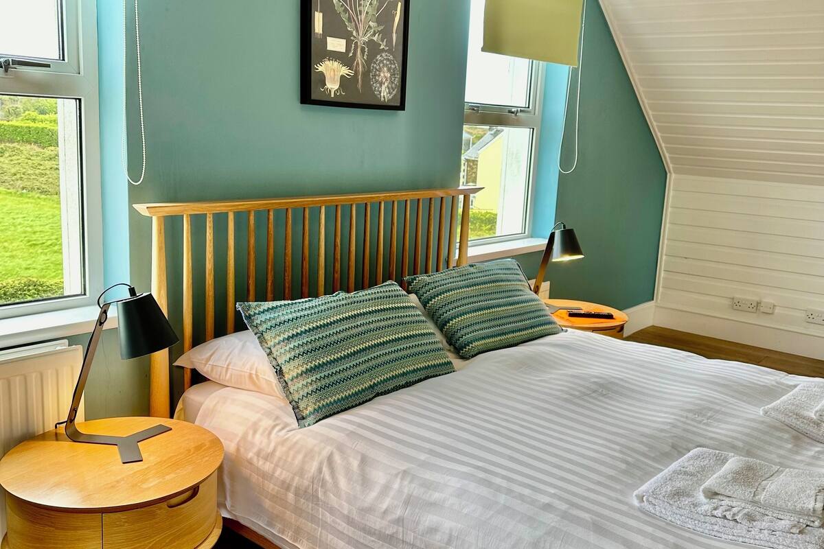 superior double room, garden view | hypo-allergenic bedding, down duvets, blackout curtains