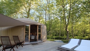 Yurt | Terrace/patio - Yourte Antzika (Arbonne)