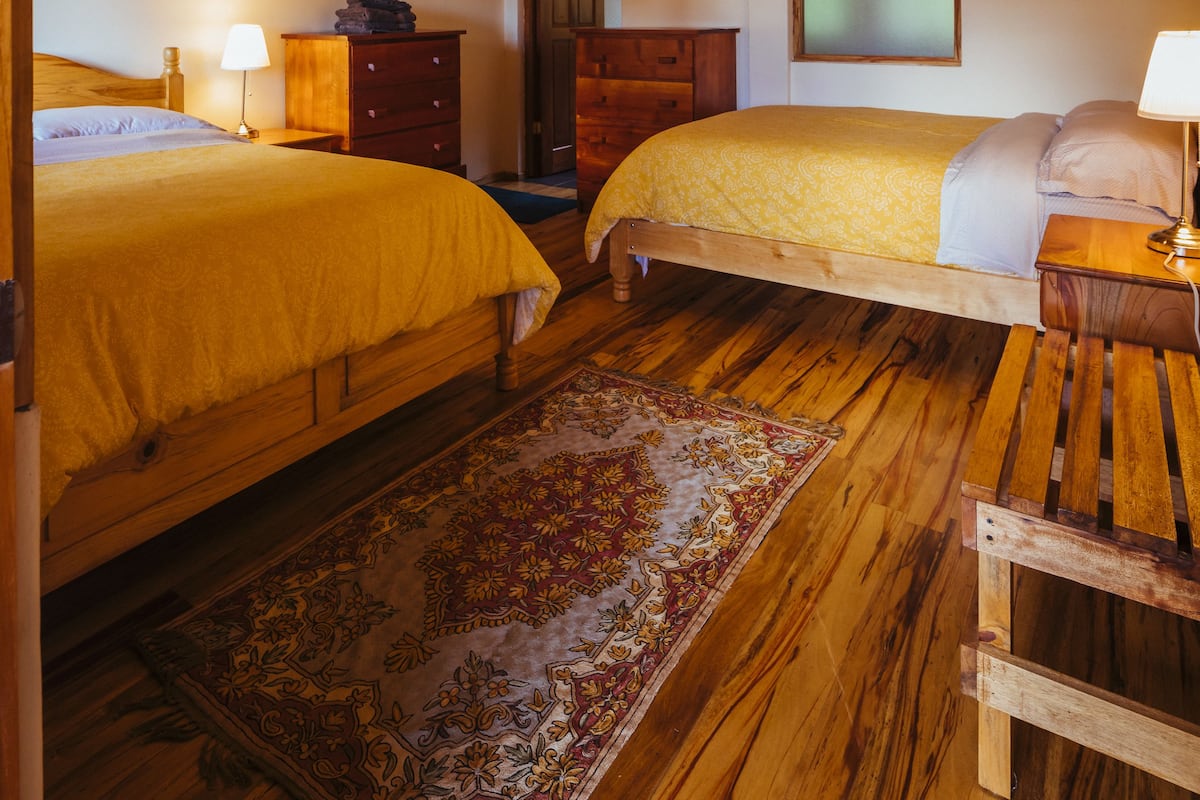 Deluxe Double Room, 2 Double Beds, Mountain View | Premium bedding, blackout drapes, WiFi (free), bed sheets