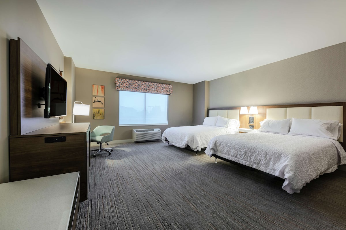 Room, 2 Queen Beds, Accessible | In-room safe, desk, iron/ironing board, free cribs/infant beds