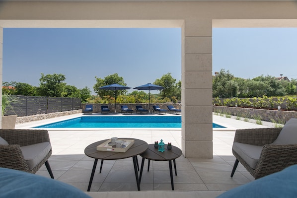 Deluxe Villa, 3 Bedrooms | Terrace/patio - Beautiful Villa Magdalena - Porat (Malinska-Dubasnica)