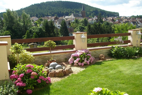 Garten mit schönem Ausblick