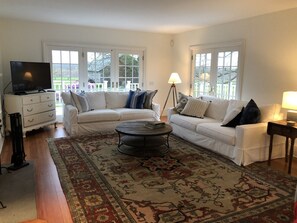 TV, fireplace - Beautiful Historic Home (Little Compton)