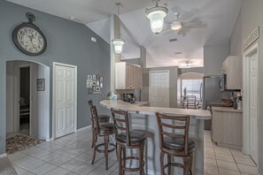 Fridge, microwave, stovetop, dishwasher - Golf Course Front, Single-Family Home, 3/2/2 Pool Home (Rotonda West)