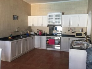 Fridge, microwave, dishwasher, cookware/dishes/utensils - Villa Oasis - An Egyptian Holiday Villa Experience (Alexandria)