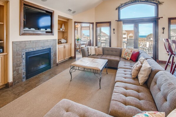 TV, DVD player, books