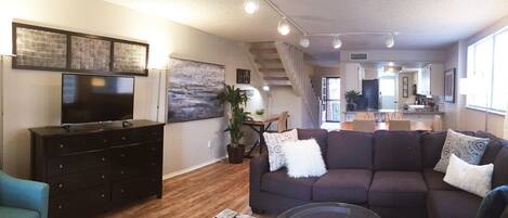 TV connectée, cheminée