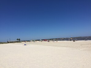 Sun-loungers, beach towels