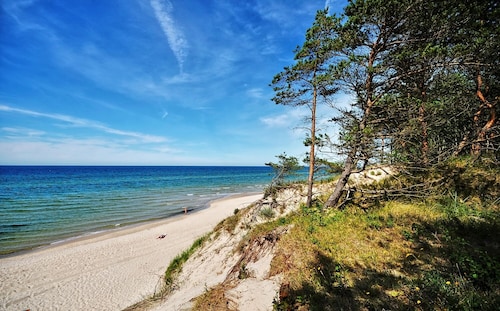 White cottage Lux, Grzybowo in Kołobrzeg, 1-6 persons, with air conditioning