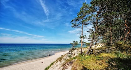 White cottage Lux, Grzybowo in Kołobrzeg, 1-6 persons, with air conditioning