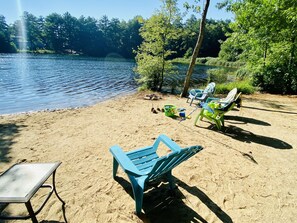 Clear Pond private beach 