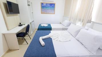 Frigobar, Wi-Fi de cortesia, roupa de cama