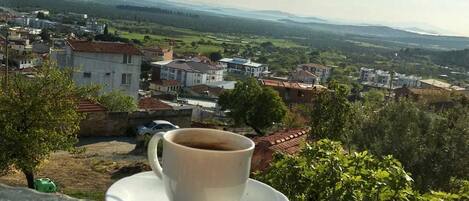 Udsigt fra overnatningsstedet