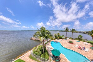 A heated pool - Waterfront Condo w/ Pool & Hot Tub! Mins to Beach! (St. Petersburg)