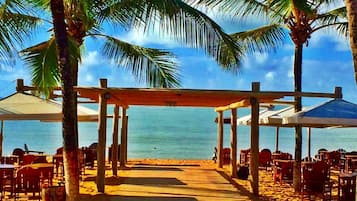 On the beach, white sand, 20 beach bars