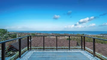 Outdoor banquet area