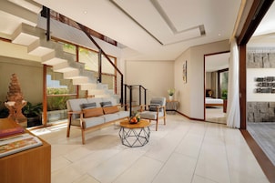 Three Bedroom Luxury Pool Villa with Ocean View | Living room