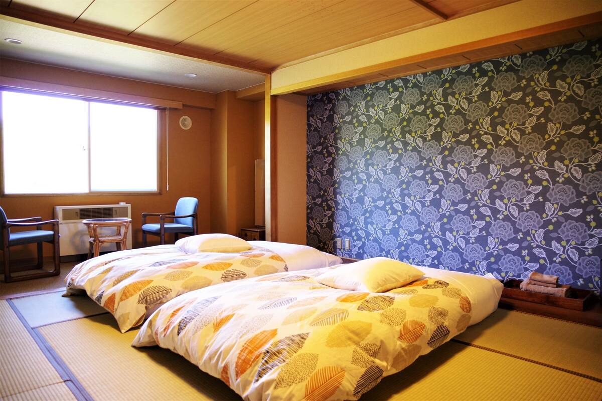 ห้องทราดิชันนัลทวิน, ห้องน้ำส่วนตัว, วิวภูเขา (Japanese  Style, Superior) | 1 ห้องนอน, ผ้านวมขนเป็ด, Wi-Fi ฟรี, ผ้าปูที่นอน