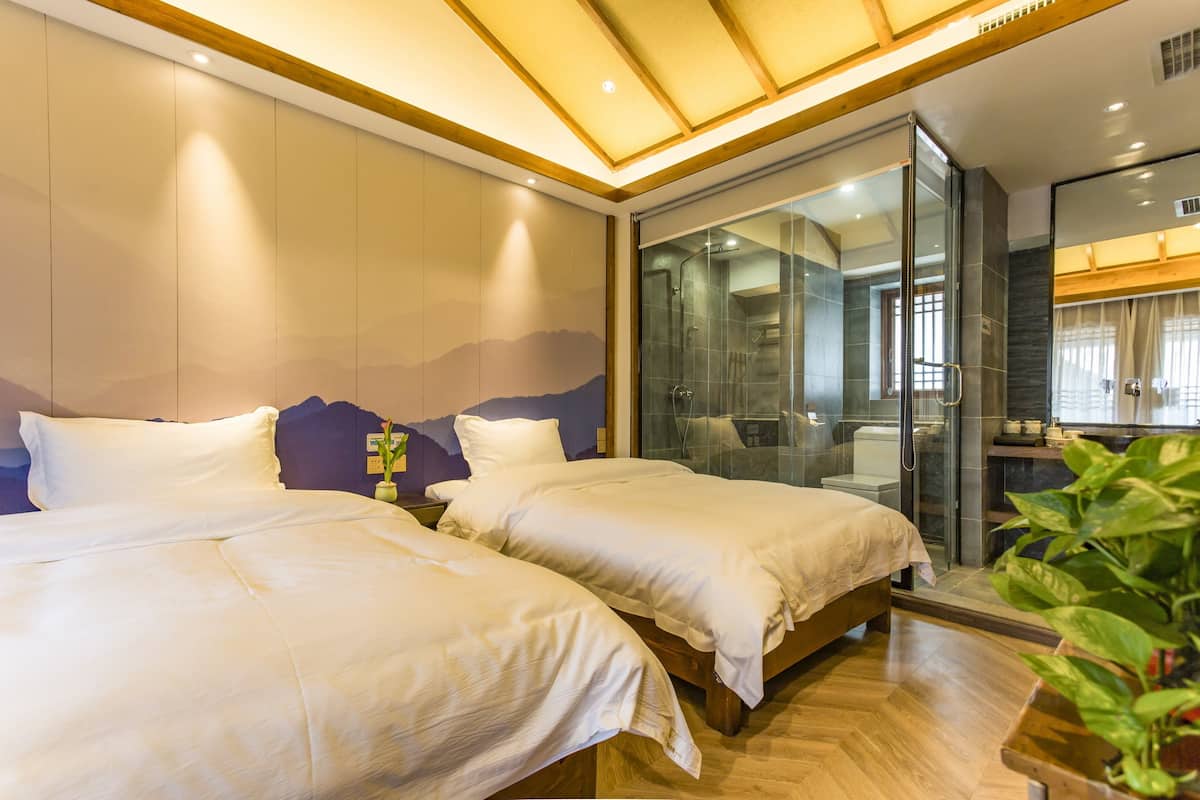 Kamar Twin | Tirai kedap cahaya dan Wi-Fi gratis