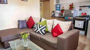 Appartement, 1 chambre | Coin séjour