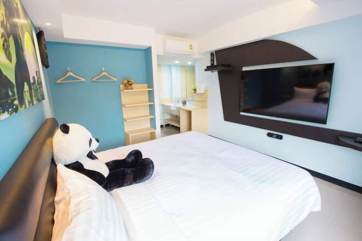 1 Schlafzimmer, Verdunkelungsvorhänge, kostenloses WLAN, Bettwäsche