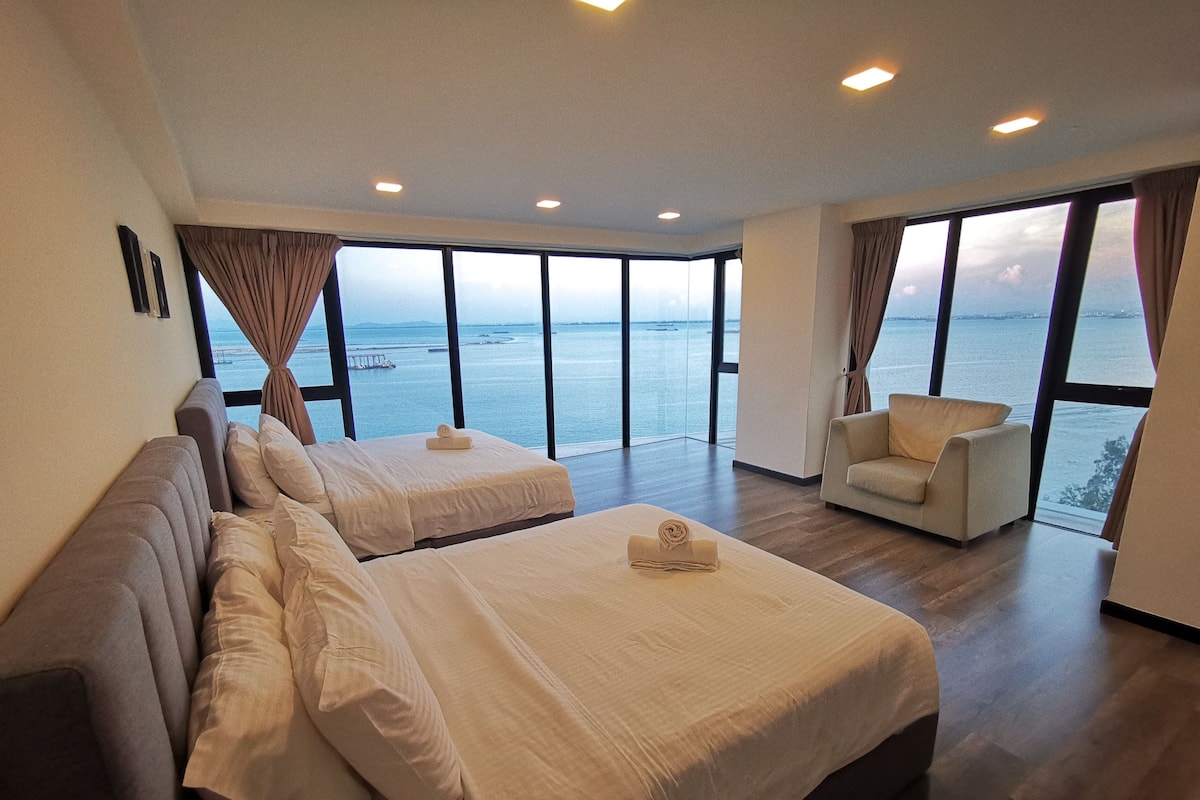 Nhà Duplex tiện nghi đơn giản, 2 phòng ngủ (SG8-3A) | 2 phòng ngủ, màn/rèm cản sáng, bàn ủi/dụng cụ ủi quần áo