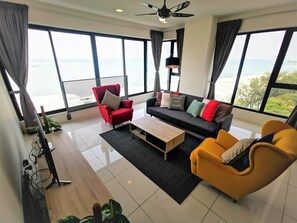 Appartement Duplex Confort, 2 chambres (SG8-3A) | Coin séjour