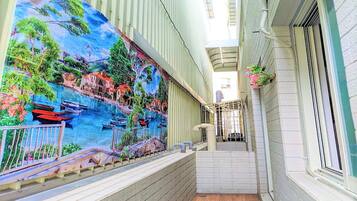 Chambre Quadruple, 2 lits doubles | Literie de qualité supérieure, bureau, rideaux occultants