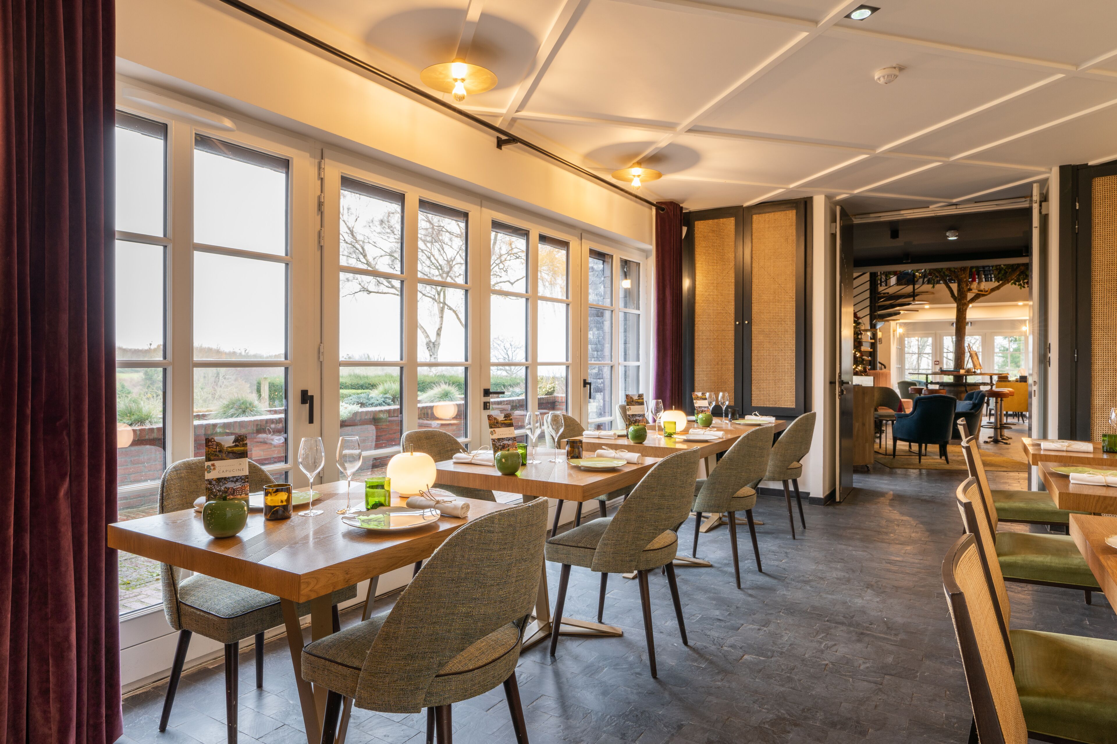 breakfast, lunch, dinner served; french cuisine, garden views