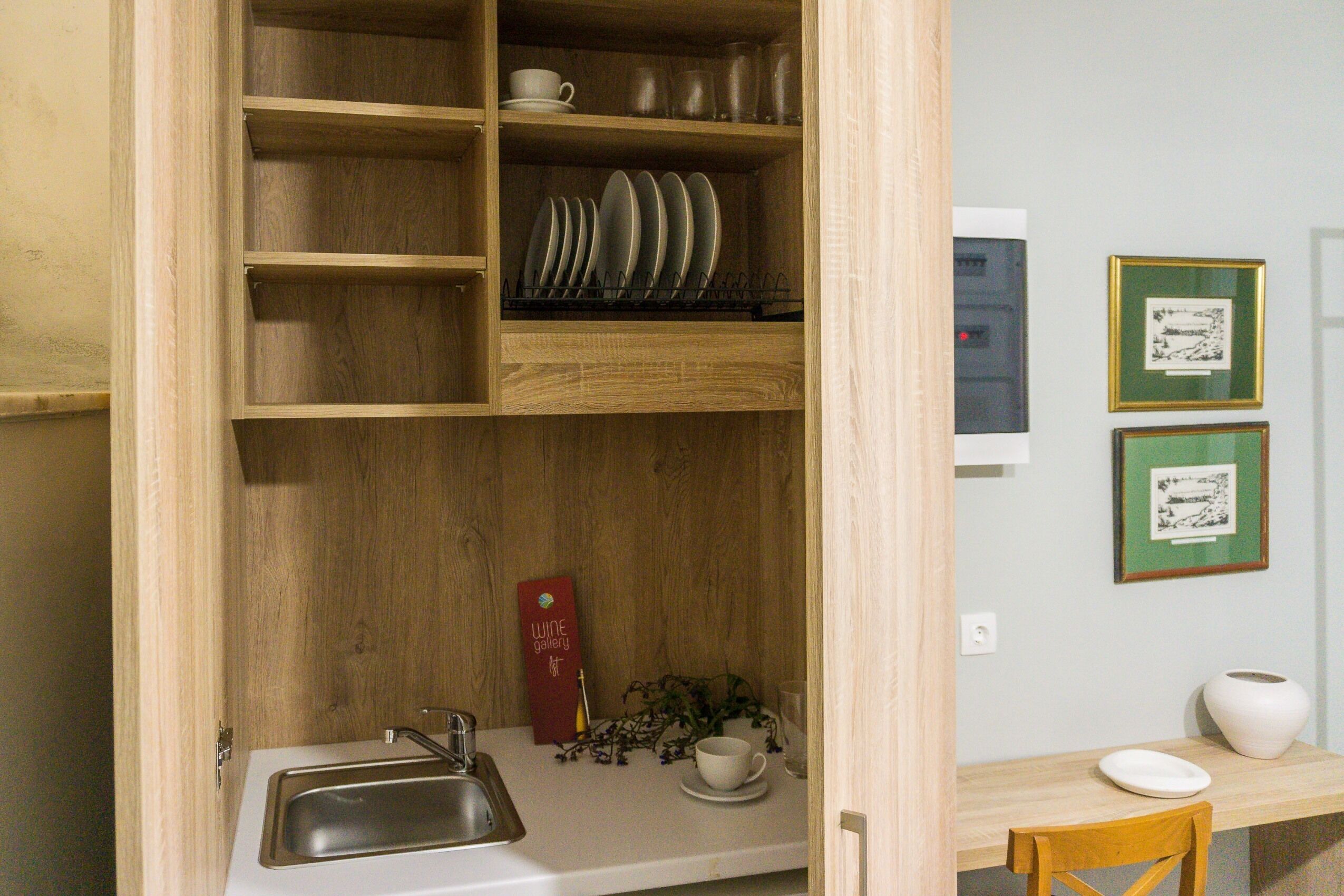 family studio | private kitchenette | fridge