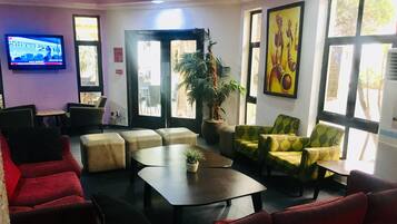 Sitteområde i lobbyen