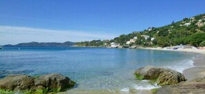 Private beach