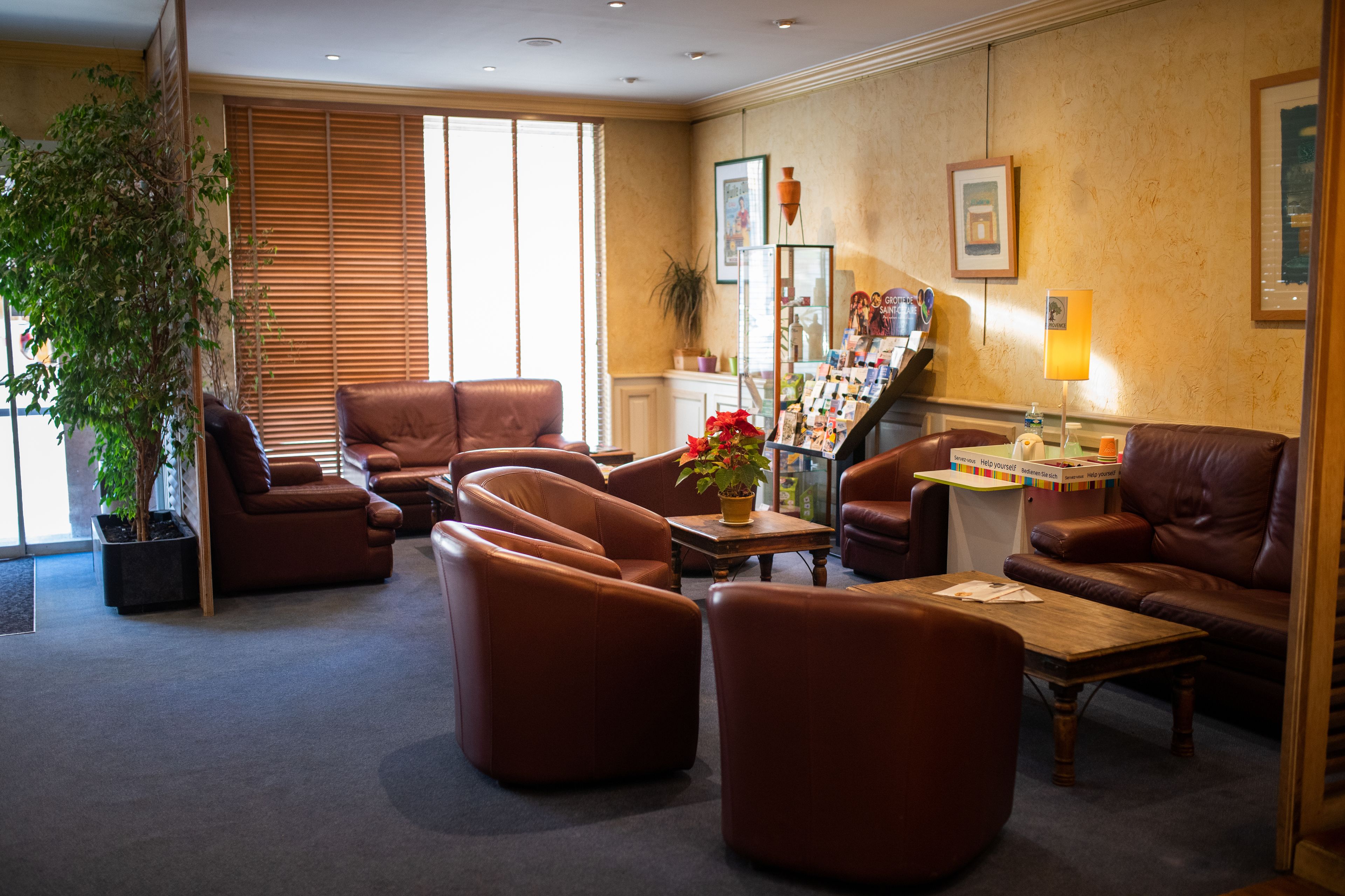 Sitteområde i lobbyen