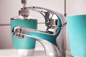 Apartment, 2 Bedrooms (Enaerios Town Center) | Bathroom | Bathtub, hair dryer - Penthouse Town Center (Limassol)