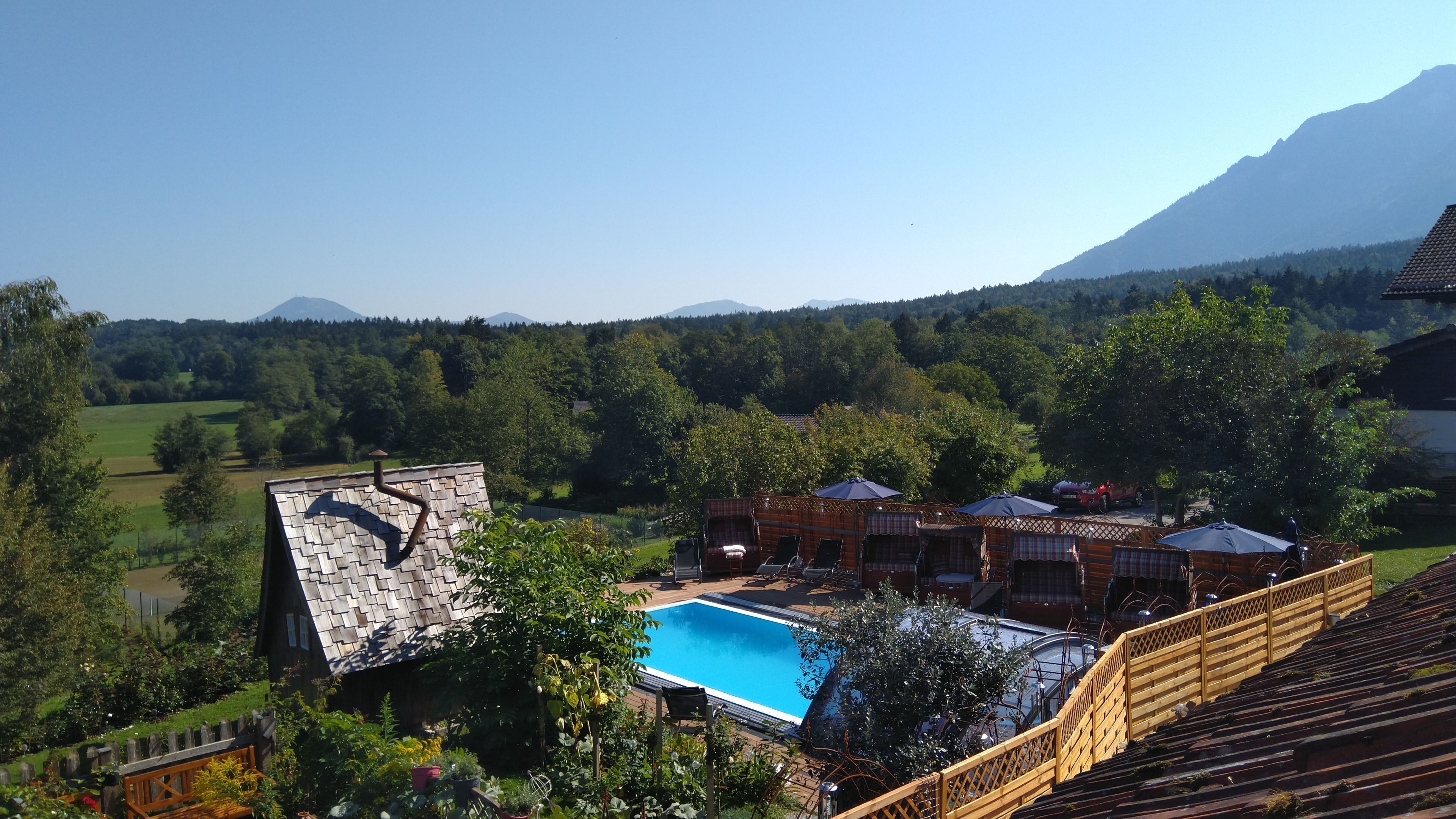 Blick von der Unterkunft