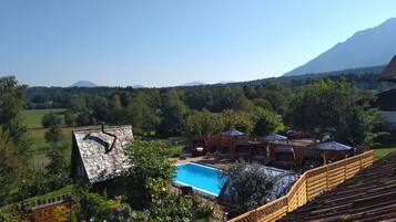 Blick von der Unterkunft