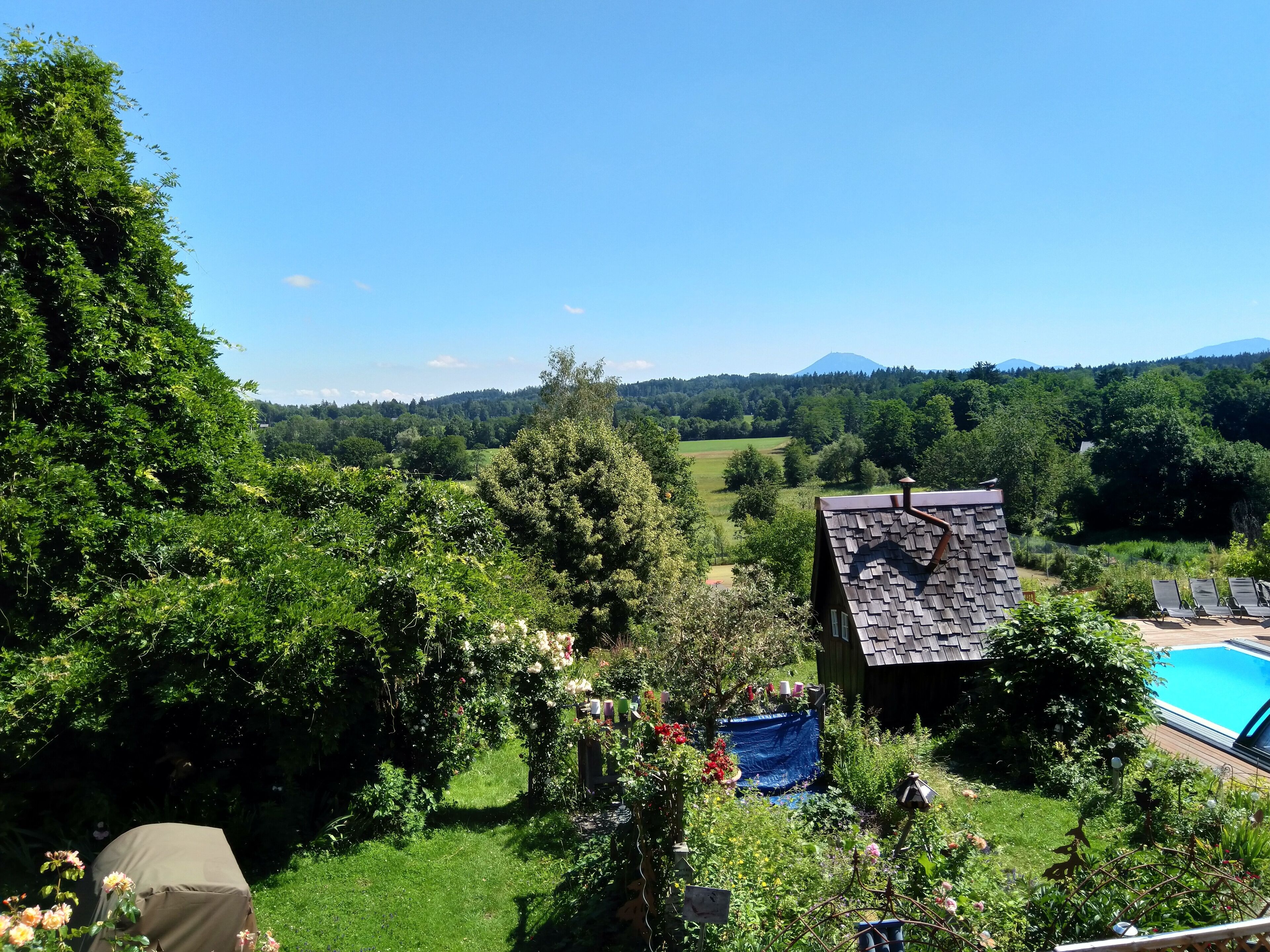 Blick von der Unterkunft