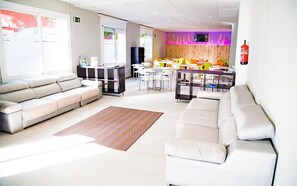 Sittområde i lobbyn