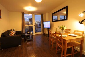 Premier Apartment, Multiple Beds, City View | Living area - Fiveways City View Apartment (Birmingham)