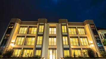 Front of property – evening/night