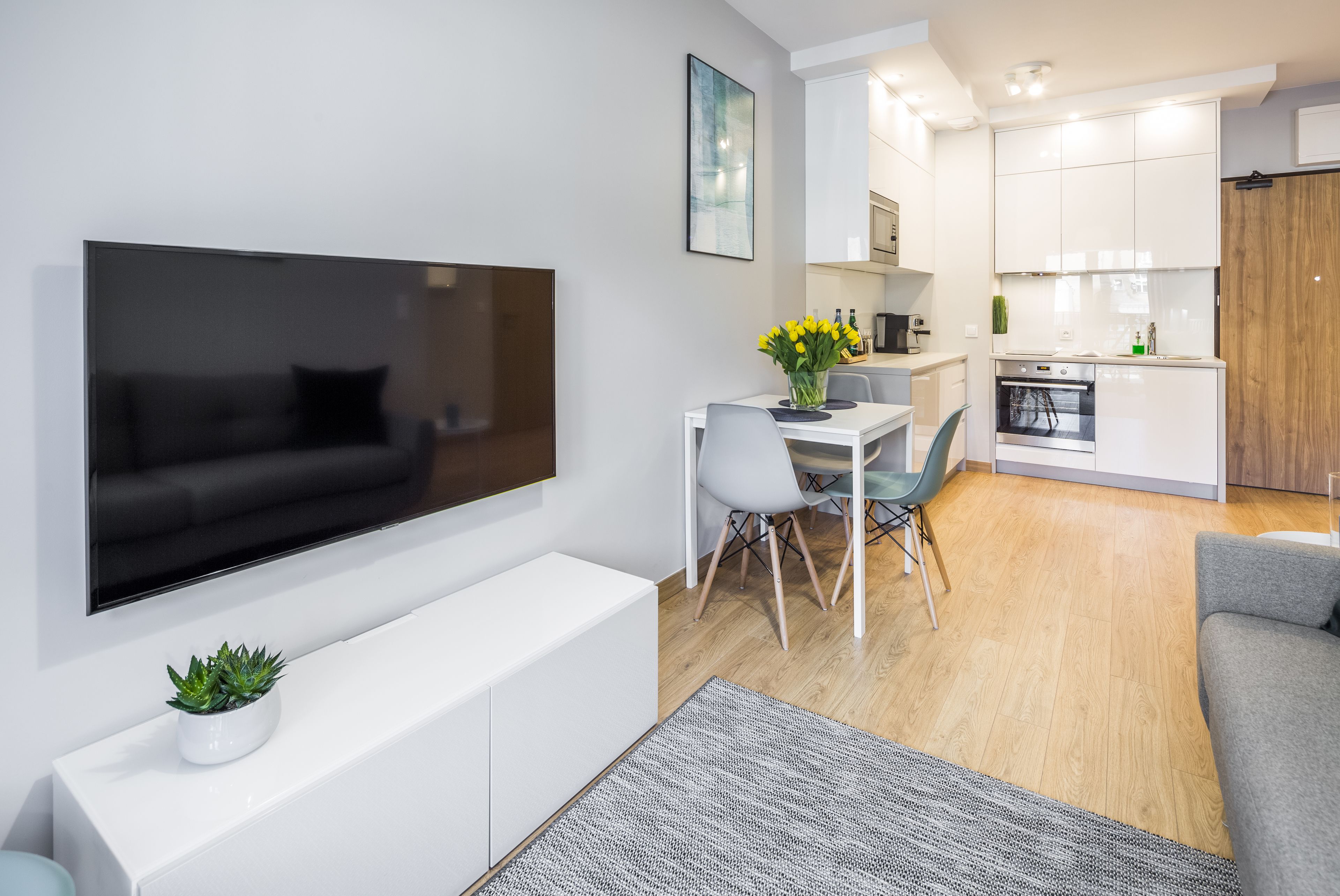 deluxe apartment, balcony | television