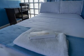 Habitación individual básica | Tabla de planchar con plancha, wifi gratis y ropa de cama
