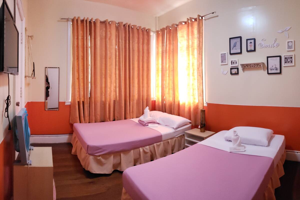 Basic Triple Room | Iron/ironing board (on request), free WiFi, bed sheets