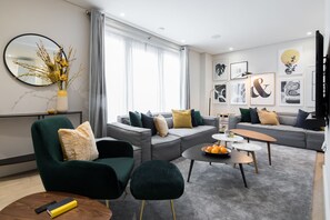 Apartment, 3 Bedrooms | Living area | Flat-screen TV - VI Castle Lane (London)